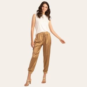 Trina Turk Bernelle Satin Track Pants 💕